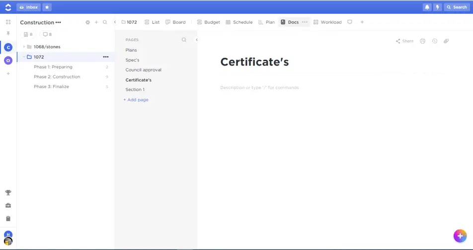 TMGSA Projects clickup